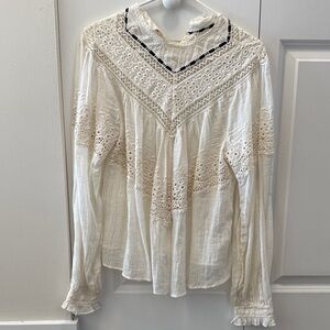 Elegant White Women's Top Free People